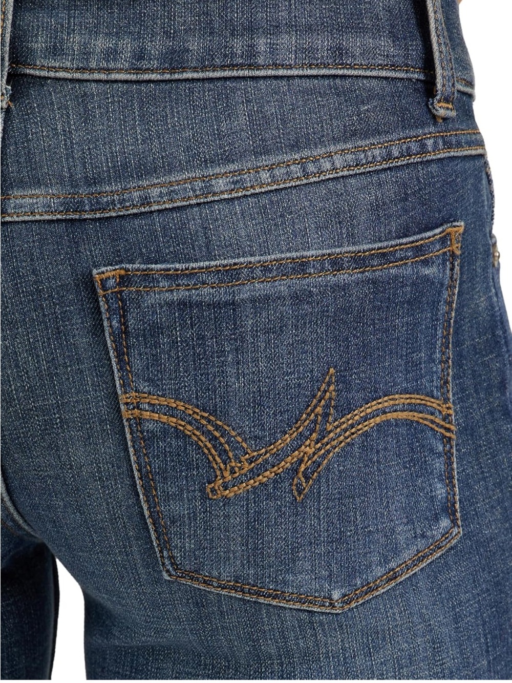 Women’s Wrangler Blue Denim Jeans with Signature Pocket Stitching